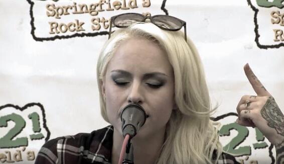 STITCHED UP HEART Performs Acoustic Version Of &#039;Monster&#039; At Q102 Studios (Video)