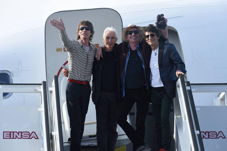 Rolling Stones já estão em Havana para um concerto histórico