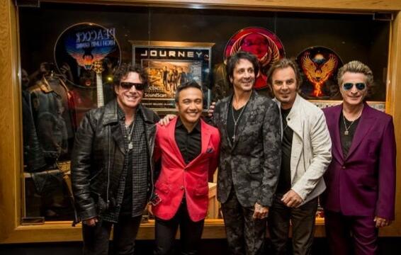 JOURNEY Unveils Memorabilia Cases At Hard Rock Hotel &amp; Casino In Las Vegas