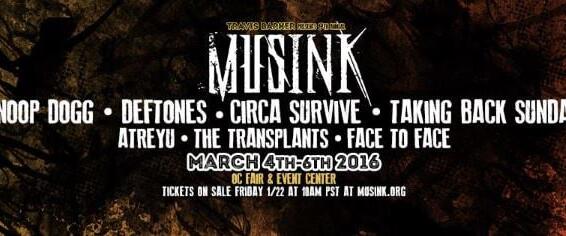 DEFTONES, ATREYU Set For Ninth Annual MUSINK