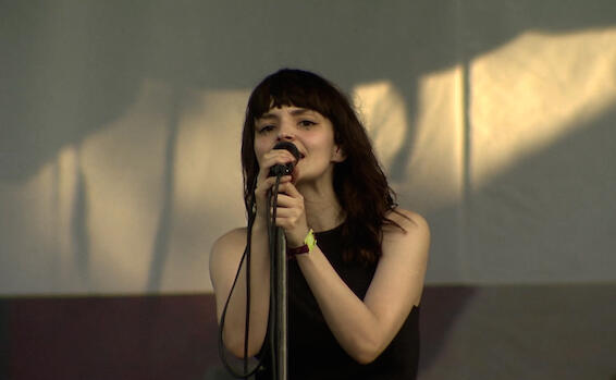 Chvrches Perform &quot;Leave A Trace&quot; and &quot;Clearest Blue&quot; at Pitchfork Music Festival