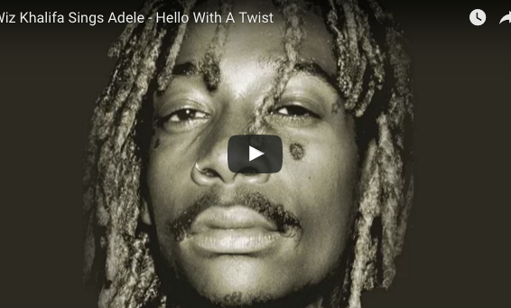 “Uma ode à ganza”: Wiz Khalifa fez um freestyle por cima de “Hello”, de Adele