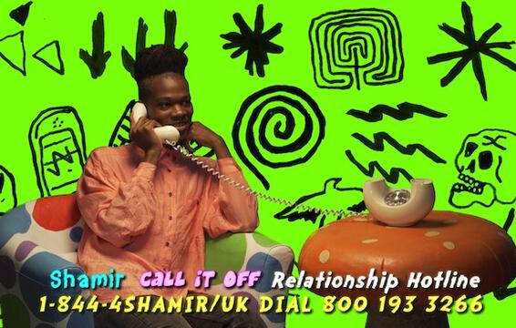 Shamir Launches &quot;Call It Off&quot; Relationship Hotline