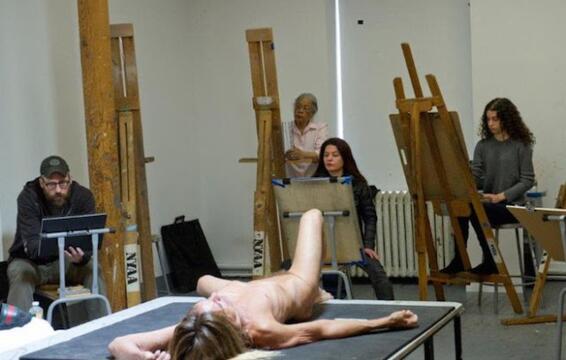 Iggy Pop Posed Nude for a Life-Drawing Class at the New York Academy of Art