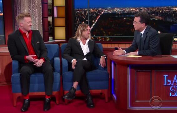 Iggy Pop Teams Up With Josh Homme of Queens of the Stone Age on ‘Colbert’