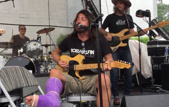Dave Grohl Covered Neil Young at Motorcycle Rally With Ex-Members of Pearl Jam, Blind Melon