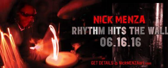 Former MEGADETH Drummer NICK MENZA To Unveil Art Collection &#039;Rhythm Hits The Wall&#039;