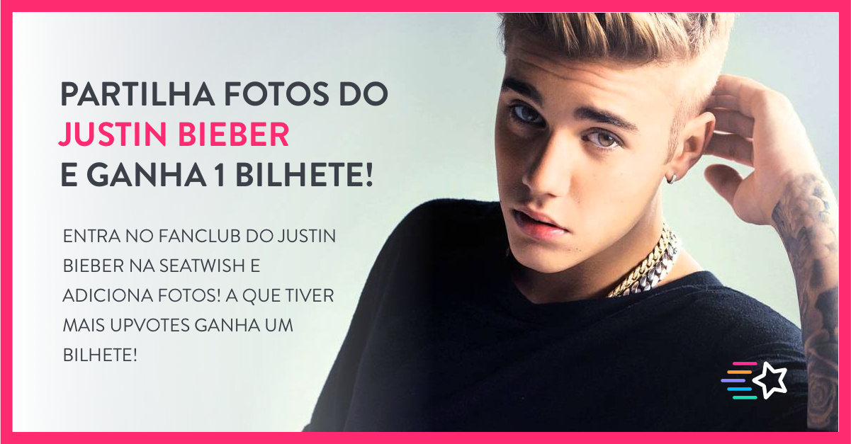 Ganha um bilhete para ver o Justin Bieber a Portugal.