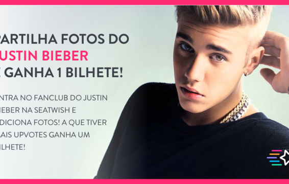 Ganha um bilhete para ver o Justin Bieber a Portugal.