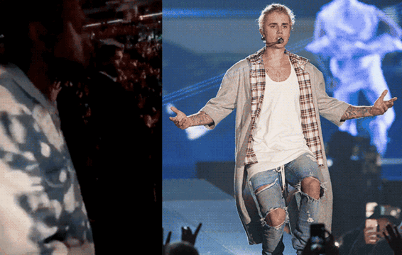 Watch Kanye West Dance to ‘What Do You Mean?’ at a Justin Bieber Concert