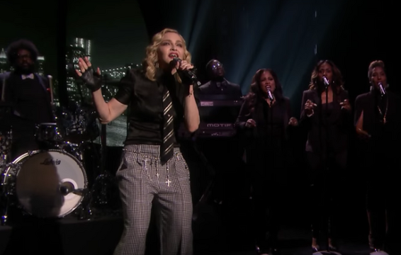 Madonna Keeps it Old School With ‘Borderline’ (and President Obama) on ‘Fallon’