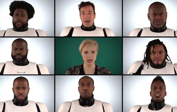 Star Wars Actors, the Roots, Jimmy Fallon Sing Star Wars Medley on &quot;Tonight Show&quot;