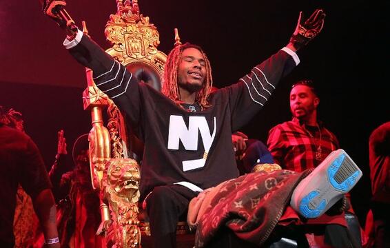 Fetty Wap Performs Atop a Golden Throne Following Motorcycle Accident