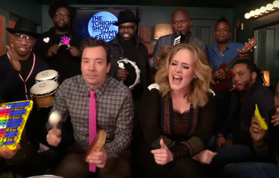 Watch Adele, the Roots, and Jimmy Fallon Tear Through ‘Hello’ on Classroom Instruments