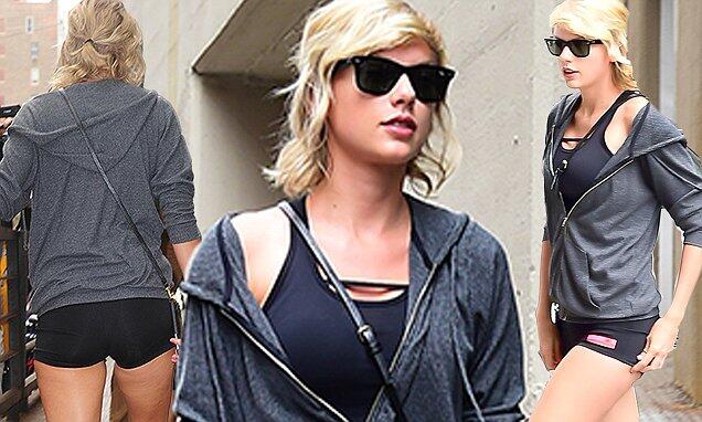 Taylor Swift dons tiny shorts for gym session in NYC