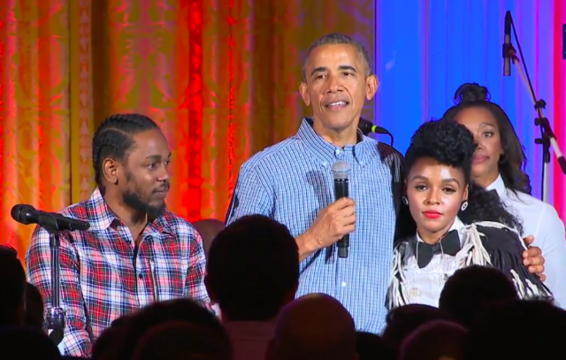 Kendrick Lamar and Janelle Monáe Help President Obama Sing Happy Birthday to Daughter Malia