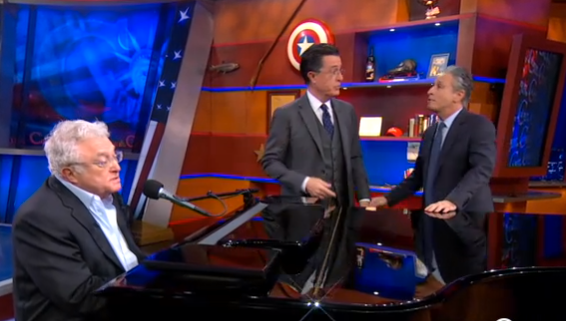 Stephen Colbert Brings Out Michael Stipe, Jeff Tweedy, Randy Newman, Willie Nelson, Cyndi Lauper, More on &quot;The Colbert Report&quot; Finale