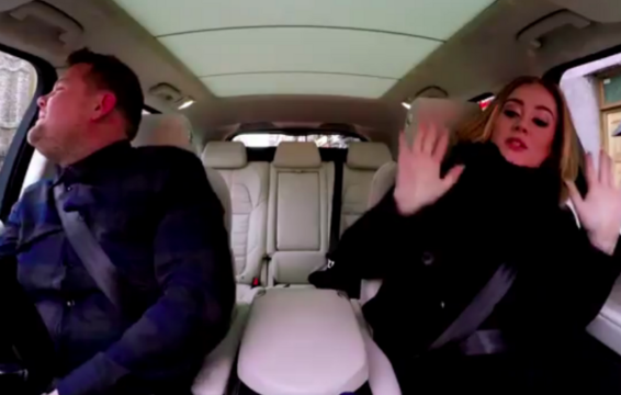 Adele Unleashes Inner ‘Monster’ in ‘Corden’ Carpool Karaoke