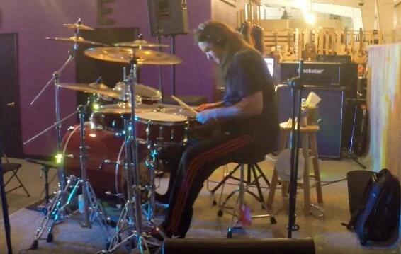 Ex-MEGADETH Drummer SHAWN DROVER: Video Footage Of Columbus, Georgia Drum Clinic