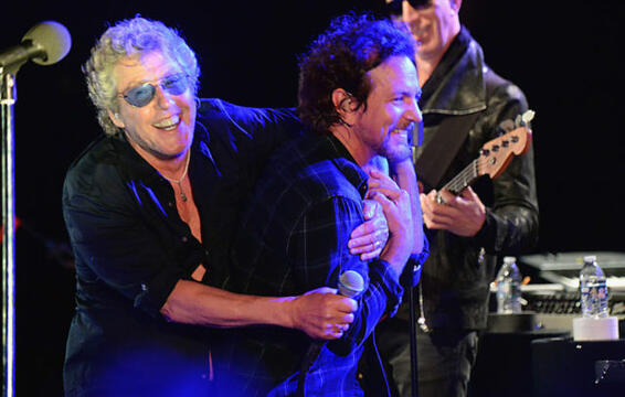 Eddie Vedder Performed With the Who at a Charity Benefit Last Night