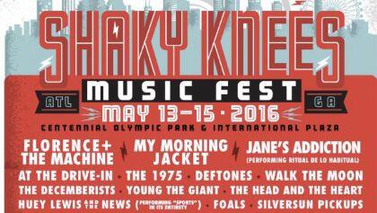 JANE&#039;S ADDICTION, DEFTONES, GHOST, THE SWORD Set For Atlanta&#039;s SHAKY KNEES Festival 